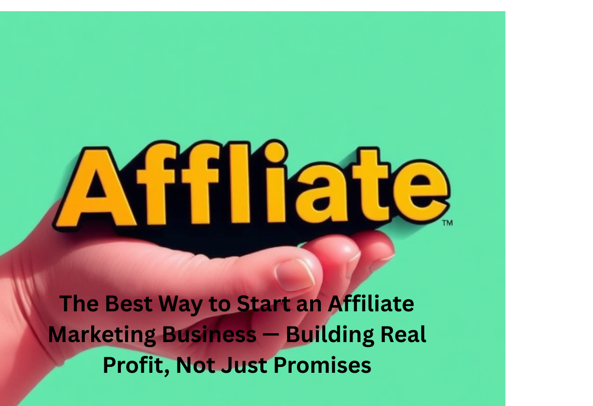The Best Way to Start an Affiliate Marketing Business — Building Real Profit, Not Just Promises