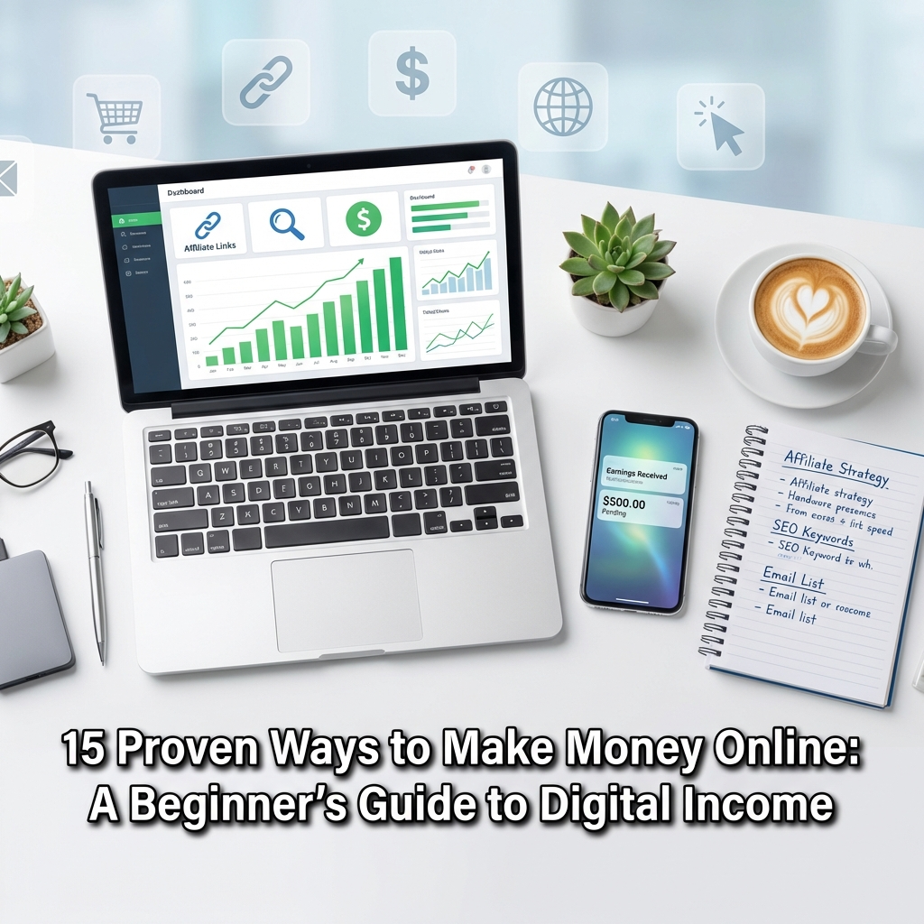 15 Proven Ways to Make Money Online A Beginner’s Guide to Digital Income 15 Proven Ways to Make Money Online A Beginner’s Guide to Digital Income